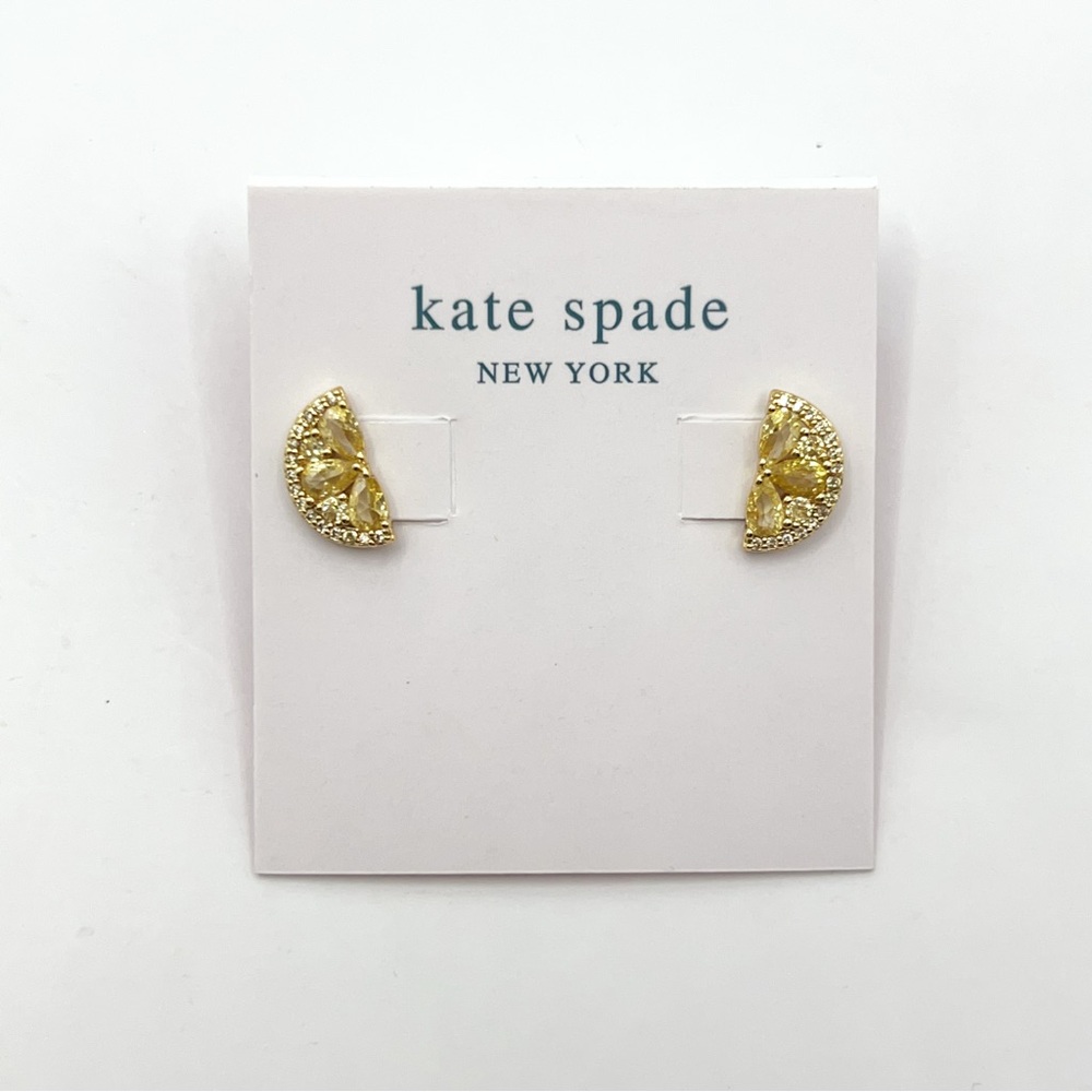 KS129-Kate Spade lemon slice earrings